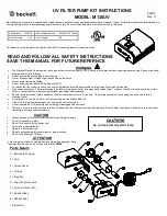 Beckett M130UV Instructions Manual preview