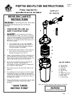 Предварительный просмотр 1 страницы Beckett Pond Filter PBF750 Instructions Manual