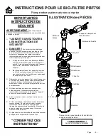 Предварительный просмотр 9 страницы Beckett Pond Filter PBF750 Instructions Manual