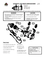 Предварительный просмотр 1 страницы Beckett UV9-WATT Instructions Manual