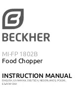 BECKHER MI-FP 1802B Instruction Manual preview