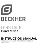 Предварительный просмотр 1 страницы BECKHER MI-HM 1101B Instruction Manual