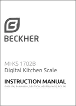 BECKHER MI-KS 1702B Instruction Manual предпросмотр