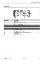 Preview for 17 page of Beckhoff AMI8100 Operating Instructions Manual