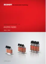 Preview for 1 page of Beckhoff AX2090-ND80 Series Manual