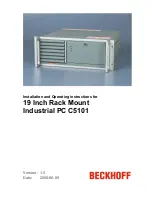 Beckhoff C5101 Installation And Operating Instructions Manual предпросмотр