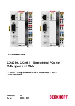 Preview for 1 page of Beckhoff CX8050 Documentation