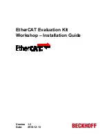 Предварительный просмотр 1 страницы Beckhoff EtherCAT EL9800 Installation Manual