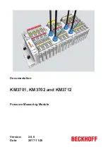 Предварительный просмотр 1 страницы Beckhoff KM3701 Documentation