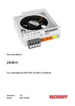 Предварительный просмотр 1 страницы Beckhoff ZB8610 Documentation