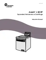 Beckman Coulter Avanti J-20 XP Instruction Manual preview