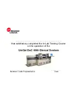 Preview for 101 page of Beckman Coulter DxC 600i Training Manual