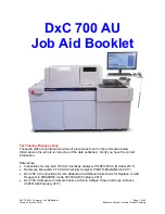 Beckman Coulter DxC 700 AU Job Aid preview