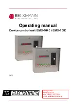 Beckmann EMS-1040 Operating Manual предпросмотр