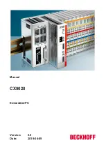 Preview for 1 page of Beckoff CX9020 Manual