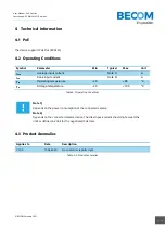 Предварительный просмотр 11 страницы Becom 150-3078-1 User Manual