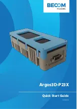 Предварительный просмотр 1 страницы Becom Argos3D-P23X Quick Start Manual