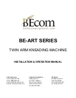 Предварительный просмотр 1 страницы Becom BE-ART Series Installation & Operation Manual