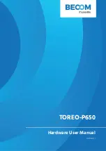 Предварительный просмотр 1 страницы Becom TOREO-P650 Hardware User Manual