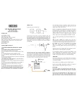 Preview for 1 page of Becos Micro Booster Installation Manual