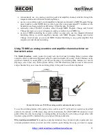 Предварительный просмотр 15 страницы Becos TS8-MS Overdrive Midi Switching User Manual