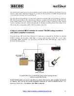 Предварительный просмотр 16 страницы Becos TS8-MS Overdrive Midi Switching User Manual