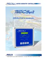 Предварительный просмотр 1 страницы BECS BECSys2 Operator'S Manual