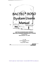 Preview for 2 page of Becton, Dickinson and Company Bactec 9050 System User Manual