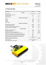 Предварительный просмотр 7 страницы Becx Machines HS130HR User Manual