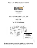 Предварительный просмотр 1 страницы BedFin BFX Series User'S Installation Manual