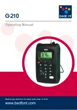 Bedfont G210 Operating Manual предпросмотр