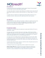 Preview for 3 page of Bedfont NOBreath User Manual