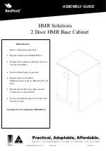 Bedford 2 Door HMR Base Cabinet Assembly Manual preview