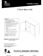 Preview for 1 page of Bedford 2 Door Robe Unit Assembly Manual