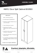 Bedford HMR 2 Door Split Cabinet 600 Assembly Manual предпросмотр