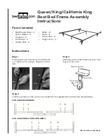 bedframes.com Queen Best Bed Frame Assembly Instructions предпросмотр