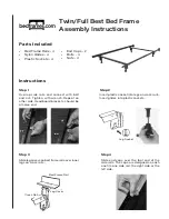 Предварительный просмотр 1 страницы bedframes.com Twin/Full Assembly Instructions