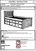 Предварительный просмотр 1 страницы Bedkingdom MONTANA CAPTAINS BED Assembly Instruction Manual