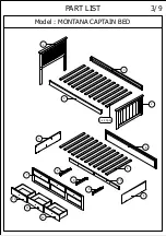 Предварительный просмотр 3 страницы Bedkingdom MONTANA CAPTAINS BED Assembly Instruction Manual