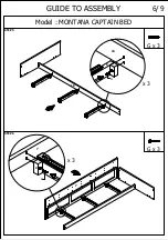 Предварительный просмотр 6 страницы Bedkingdom MONTANA CAPTAINS BED Assembly Instruction Manual