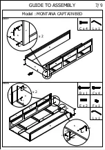 Предварительный просмотр 7 страницы Bedkingdom MONTANA CAPTAINS BED Assembly Instruction Manual