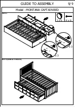 Предварительный просмотр 9 страницы Bedkingdom MONTANA CAPTAINS BED Assembly Instruction Manual