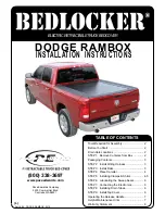 Предварительный просмотр 1 страницы Bedlocker Dodge Rambox Installation Instructions Manual