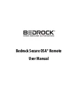 Bedrock Secure OSA Remote User Manual preview