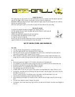 Предварительный просмотр 16 страницы Bee-Ball ZY-020 Instruction Manual