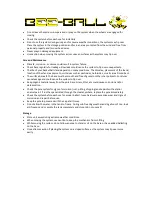 Предварительный просмотр 17 страницы Bee-Ball ZY-020 Instruction Manual