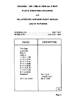 Preview for 8 page of Beech Beechcraft Bonanza V35 Pilot Operating Handbook