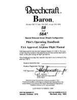 Beechcraft Baron 58 Pilot Operating Handbook preview