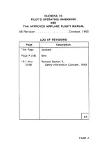 Preview for 3 page of Beechcraft Duchess 76 Pilot'S Operating Handbook And Faa Approved Airplane Flight Manual