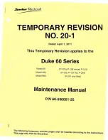 Preview for 9 page of Beechcraft Duke 60 Series Maintenance Manual